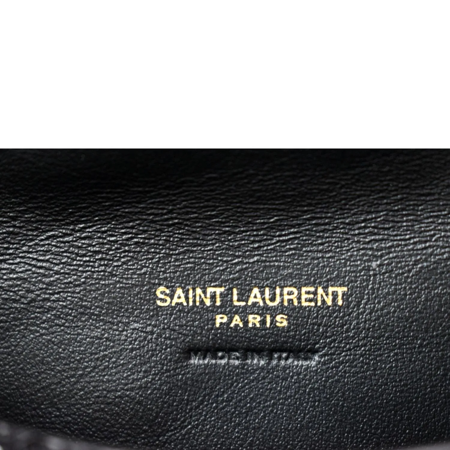YVES SAINT LAURENT Small Puffer Sequin Clutch Wallet Black - sold
